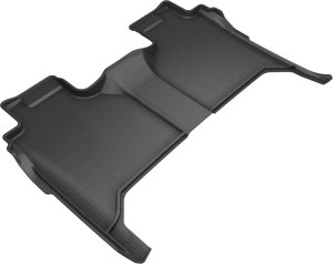 GMC Sierra 1500 Floor Mats - Rear - 3D MAXpider - Kagu - Black - `19-`20